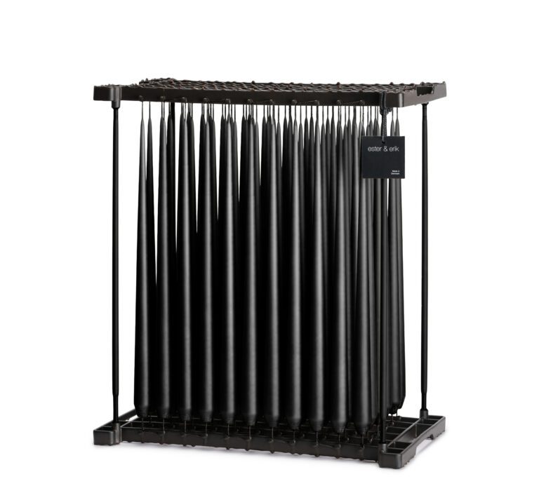 Set van 2 kaarsen (Raw Black Matt)