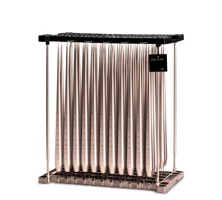 Set van 2 Kaarsen (Champagne Metallic)