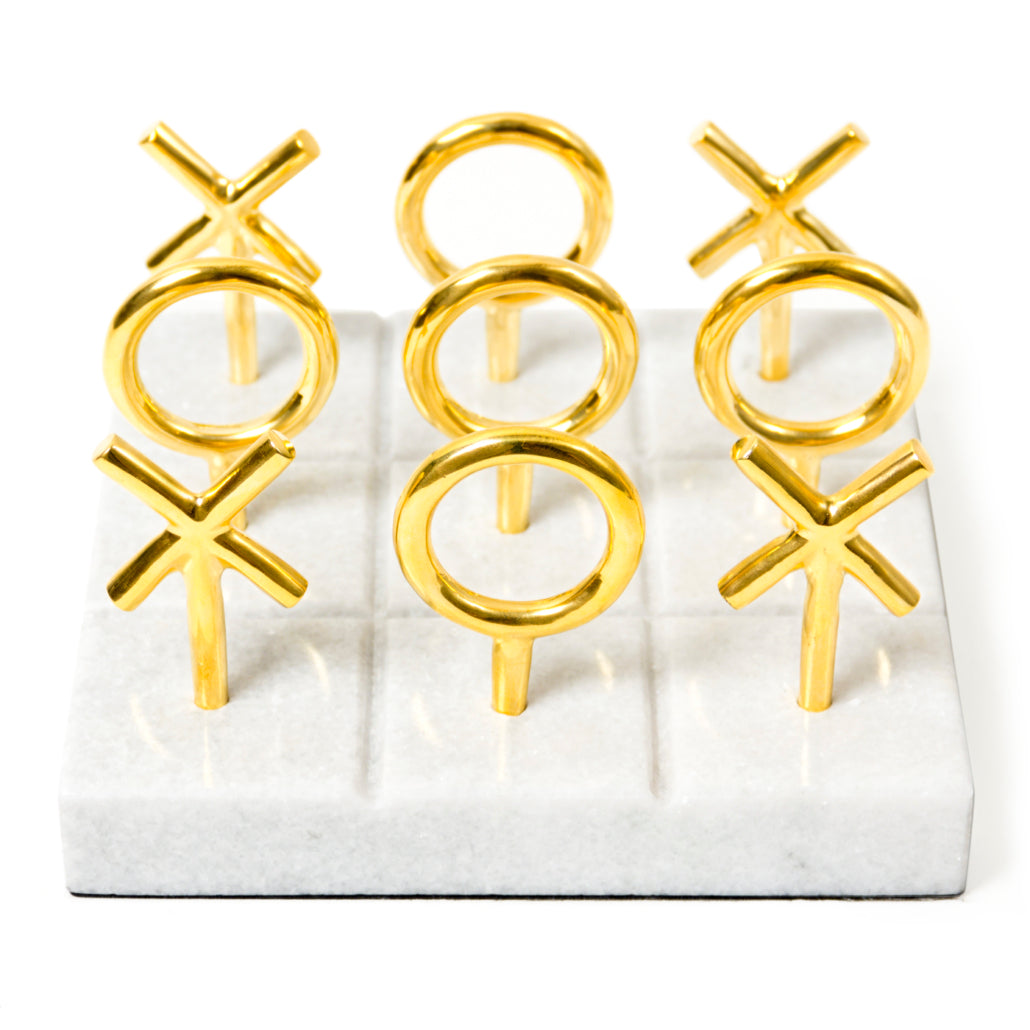 Brass Tic Tac Toe Set