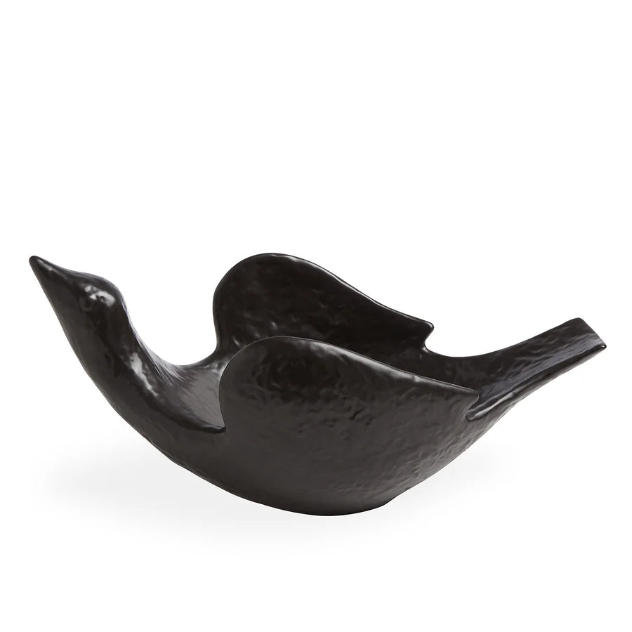Vallauris Flying Bird Bowl (Black)
