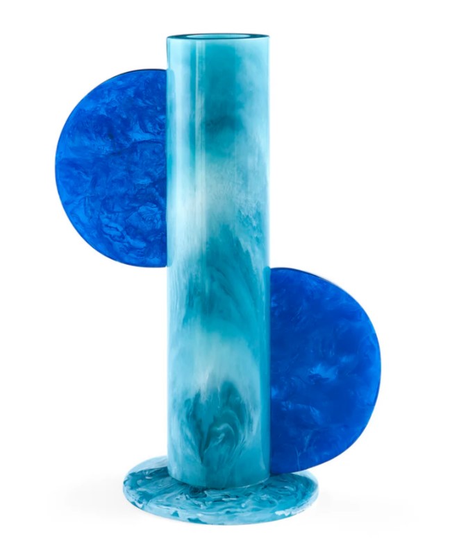 Mustique Cylinder Vase (Blue)