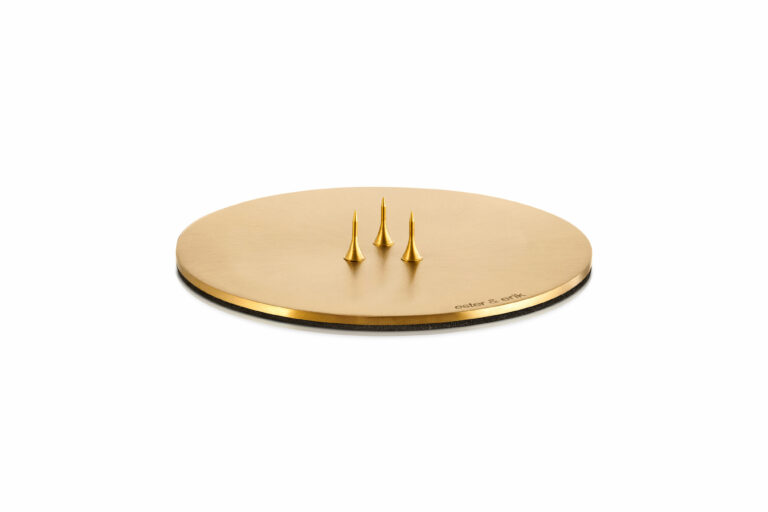 Kaarshouder Plaat 9cm (Gold Matt)