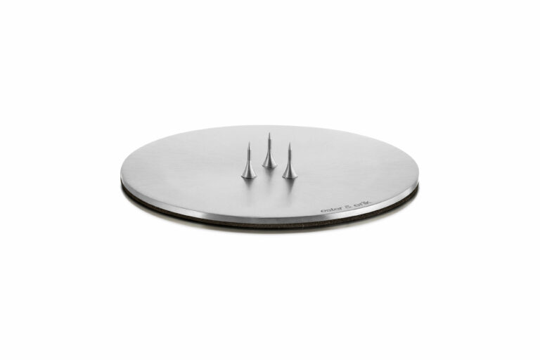 Kaarshouder Plaat 9cm (Silver Matt)