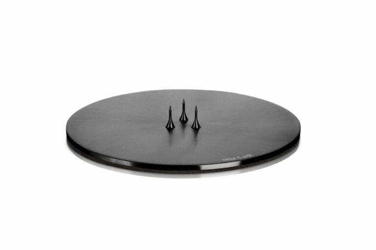 kaarsenhouder plaat zwart matt 12 cm