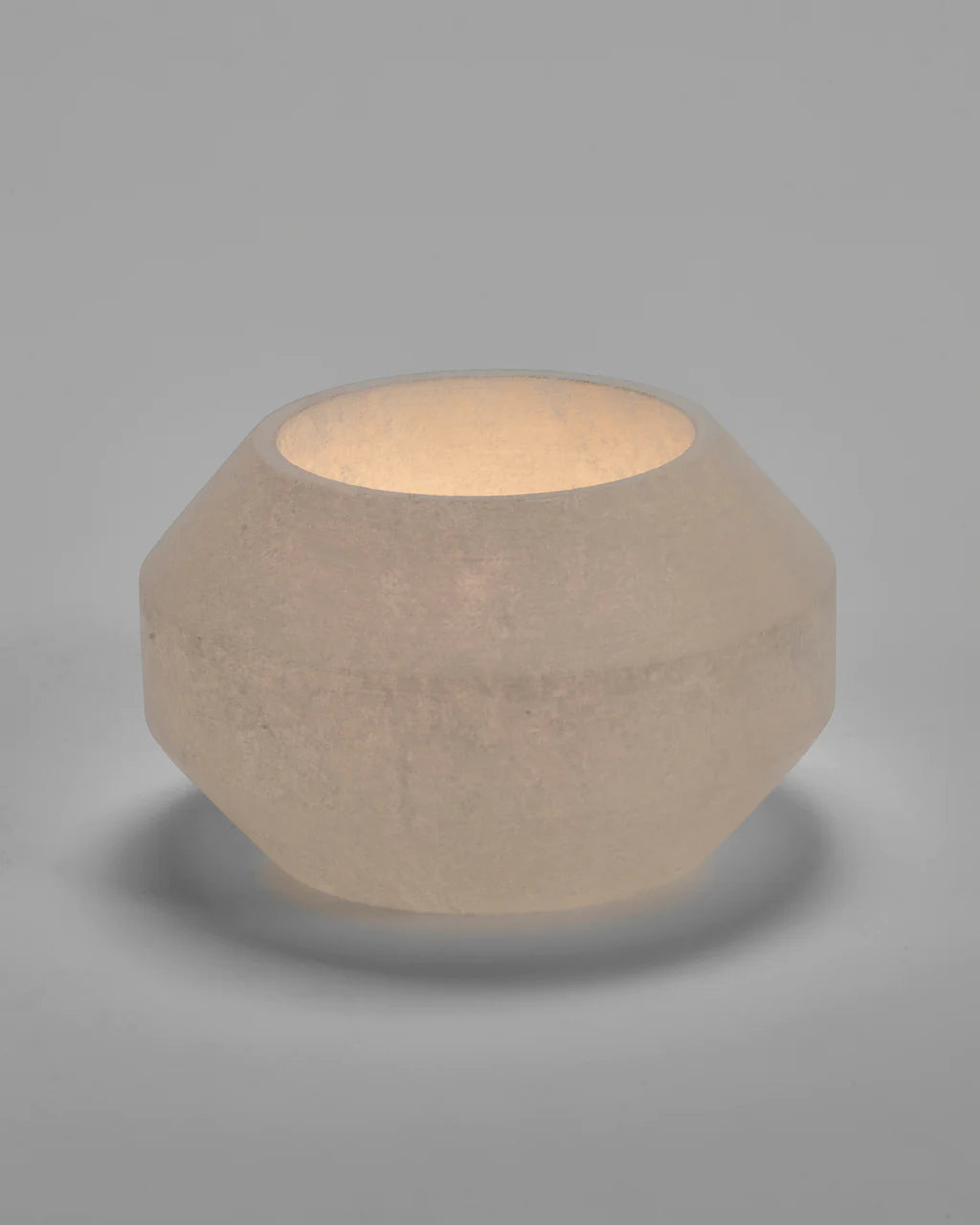 Tealight holder L (White Alabaster)