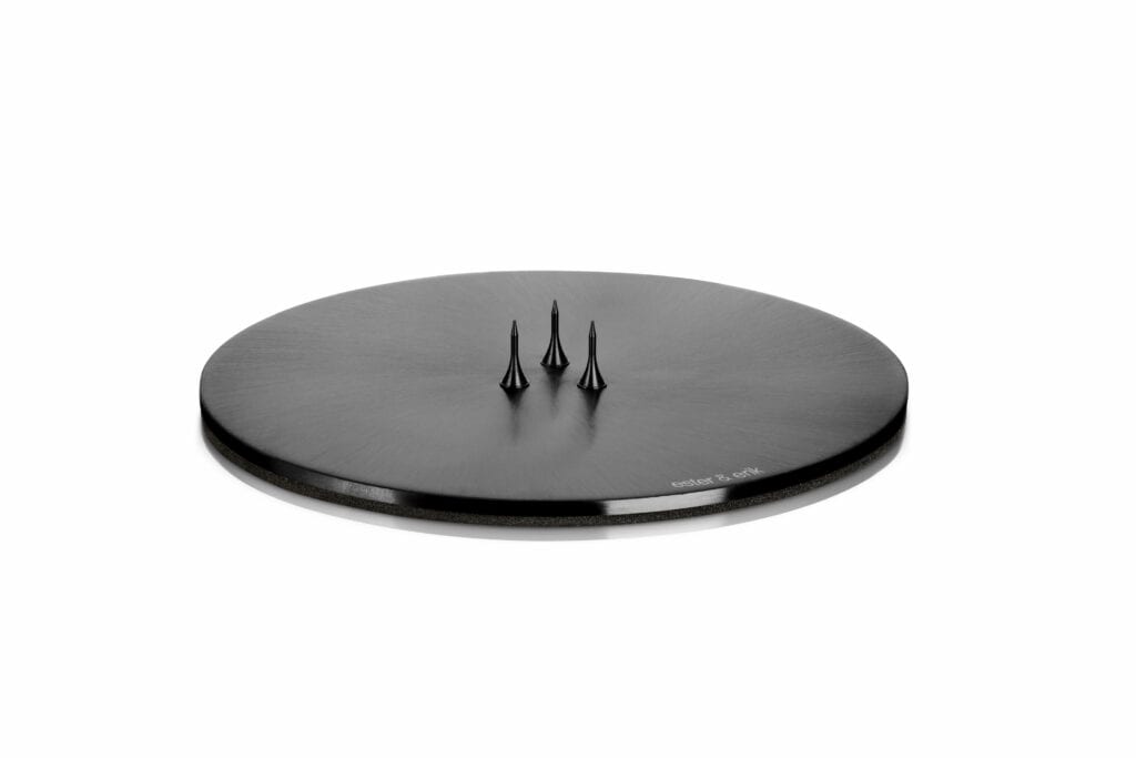Kaarshouder Plaat 12cm (Black Matt)