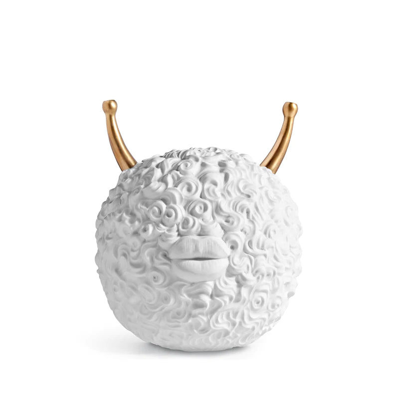 Haas Monster Ball Incense Burner (White/Bronze)