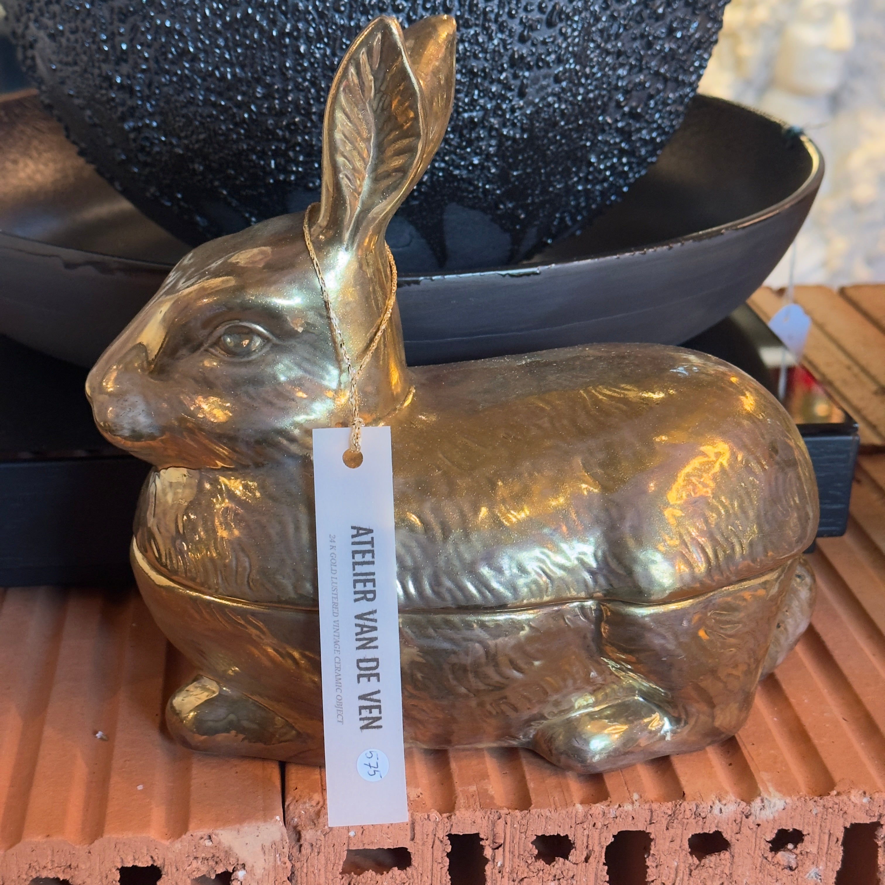 Konijn 24k lustered goud Medium