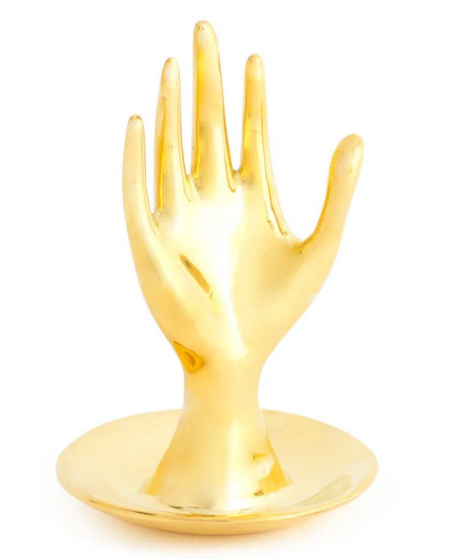 Gouden messing hand