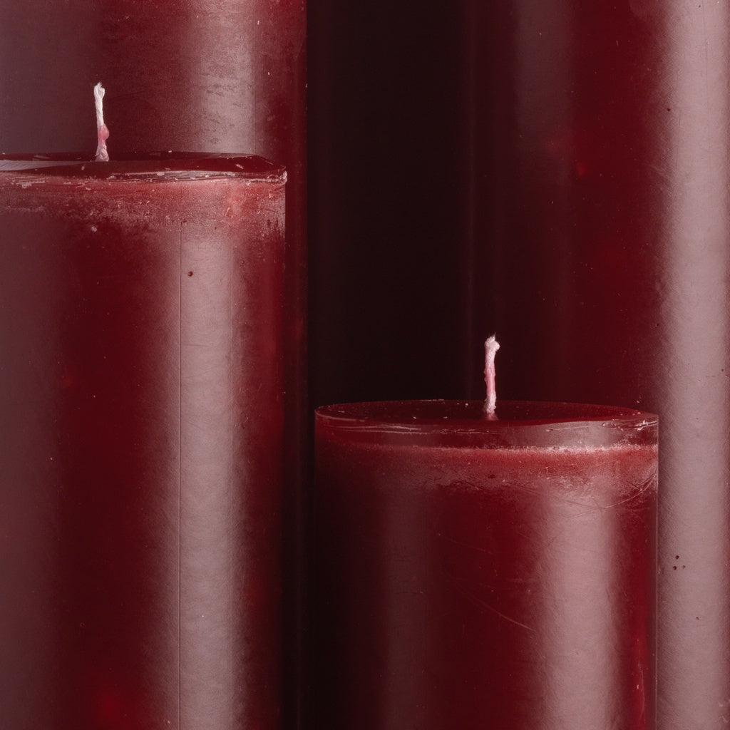 Kaars Smooth (Wijnrood)