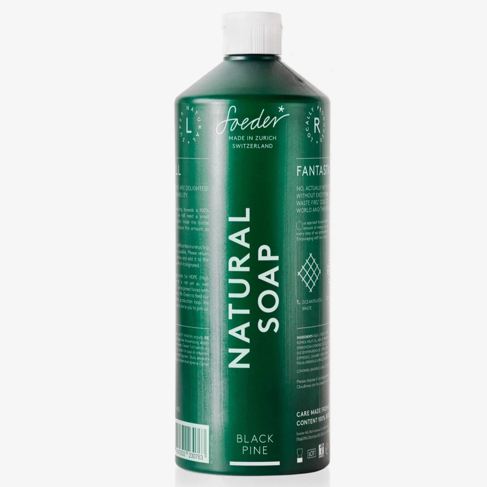 Natuurlijke zeep - Black Pine 1L Navulling