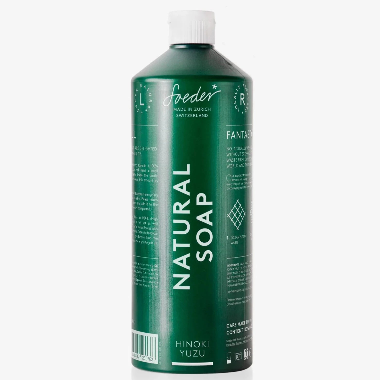 Natuurlijke zeep - Hinoki Yuzu 1L Navulling