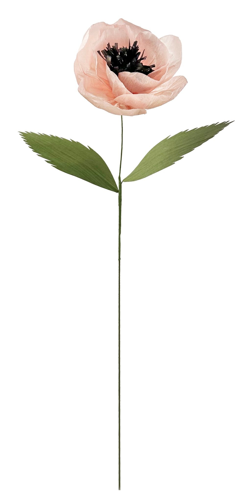 Papieren Bloem Poppy (Light Pink)