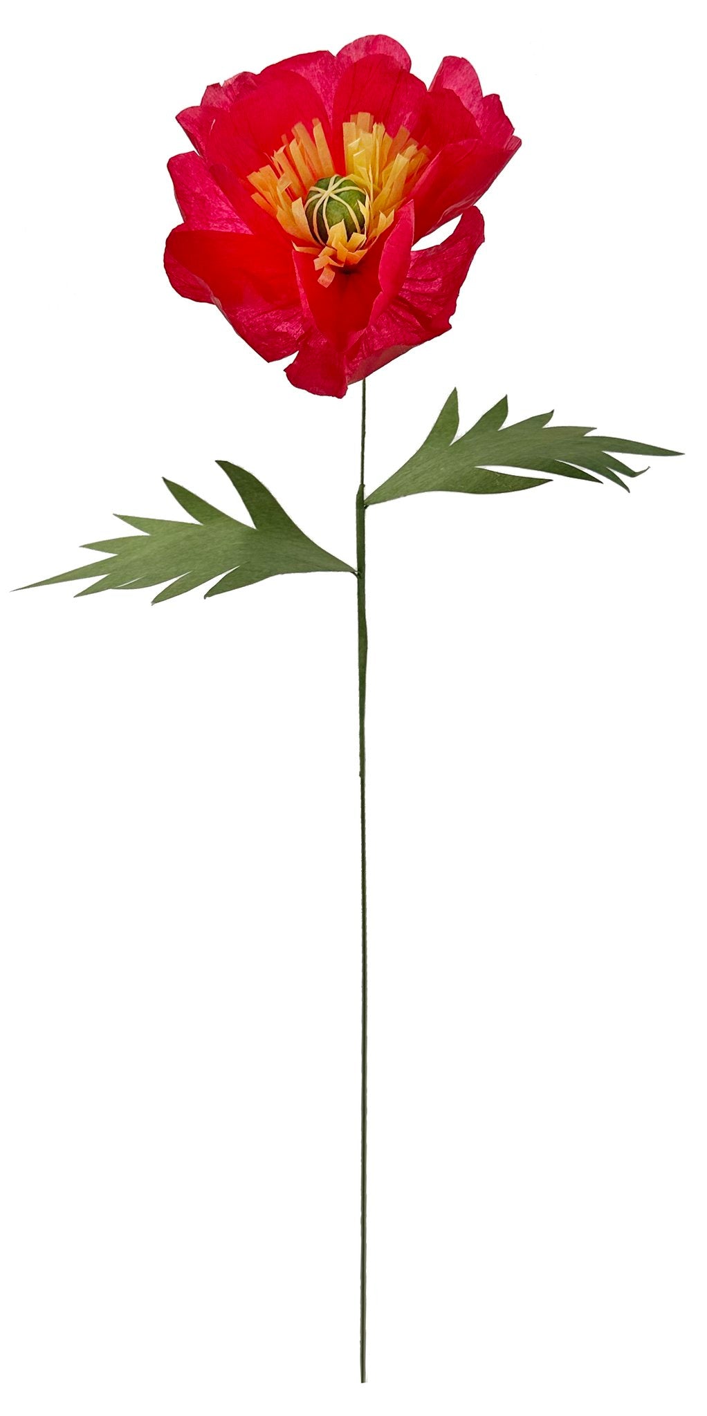 Papieren Bloem Poppy (Pink)