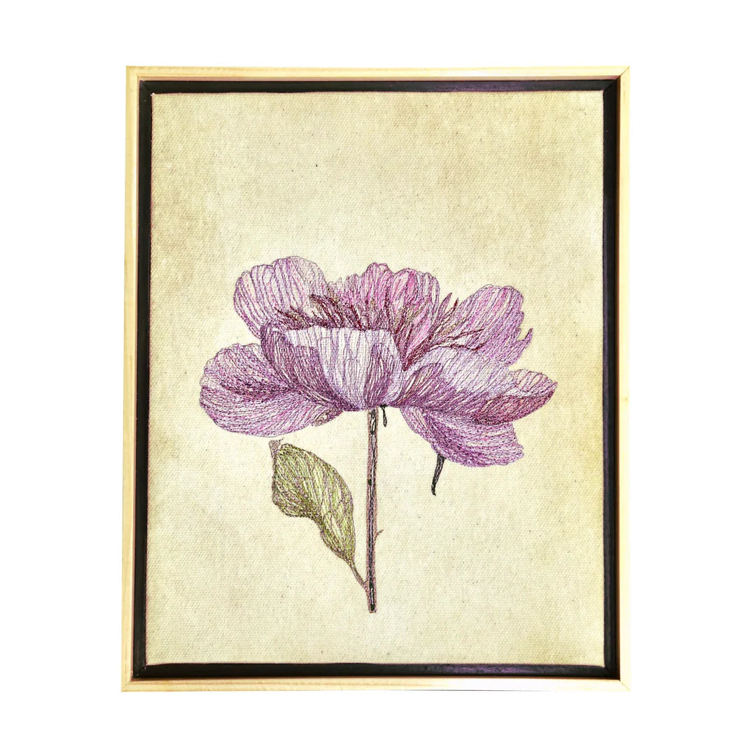 Peony Thread Art