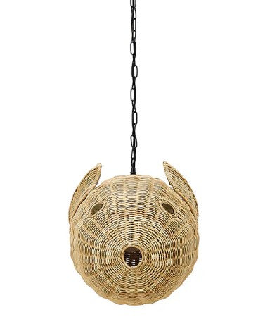 Wicker Blow Fish Small