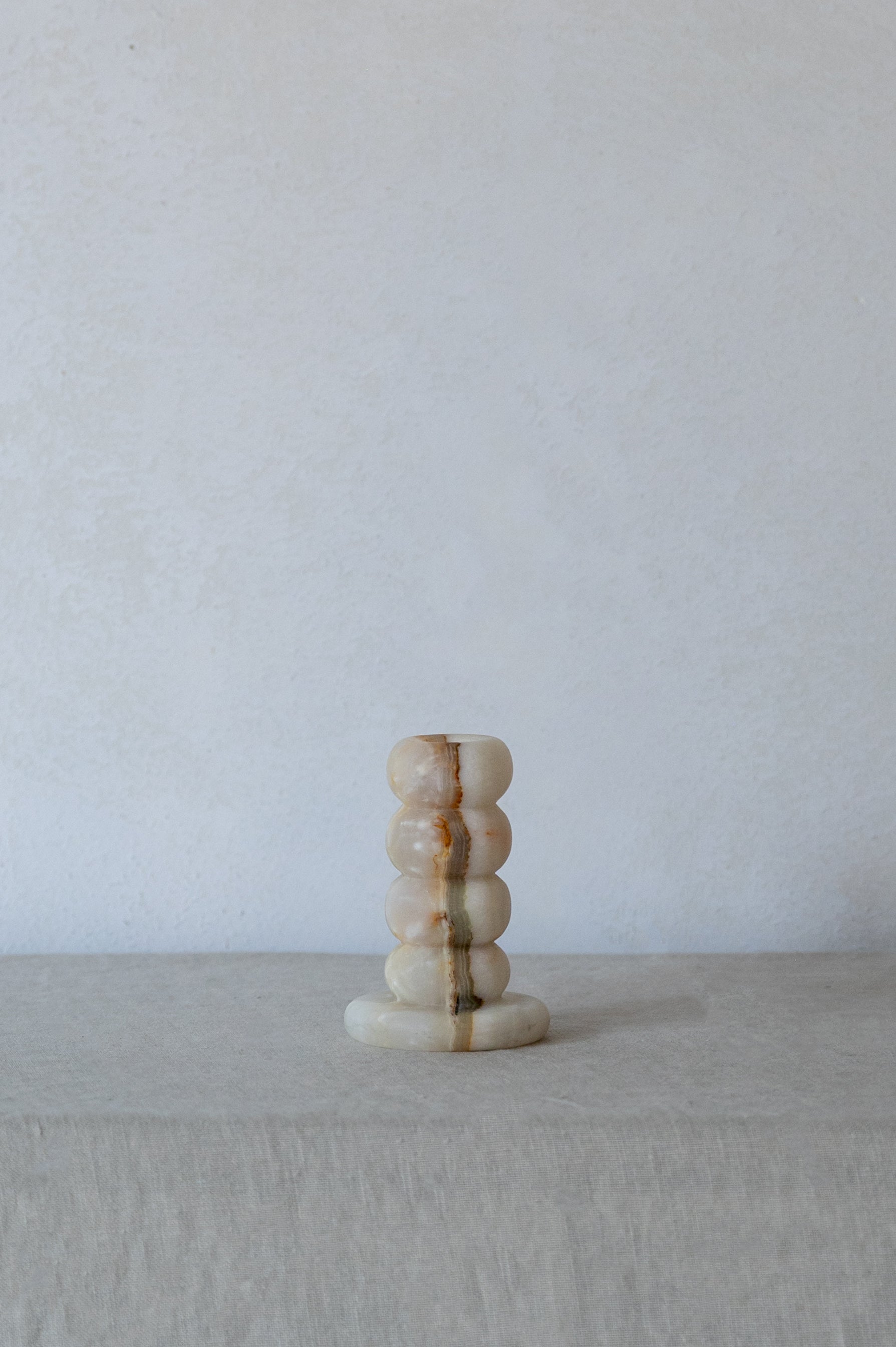 Candle Holder (Green/White Brown)