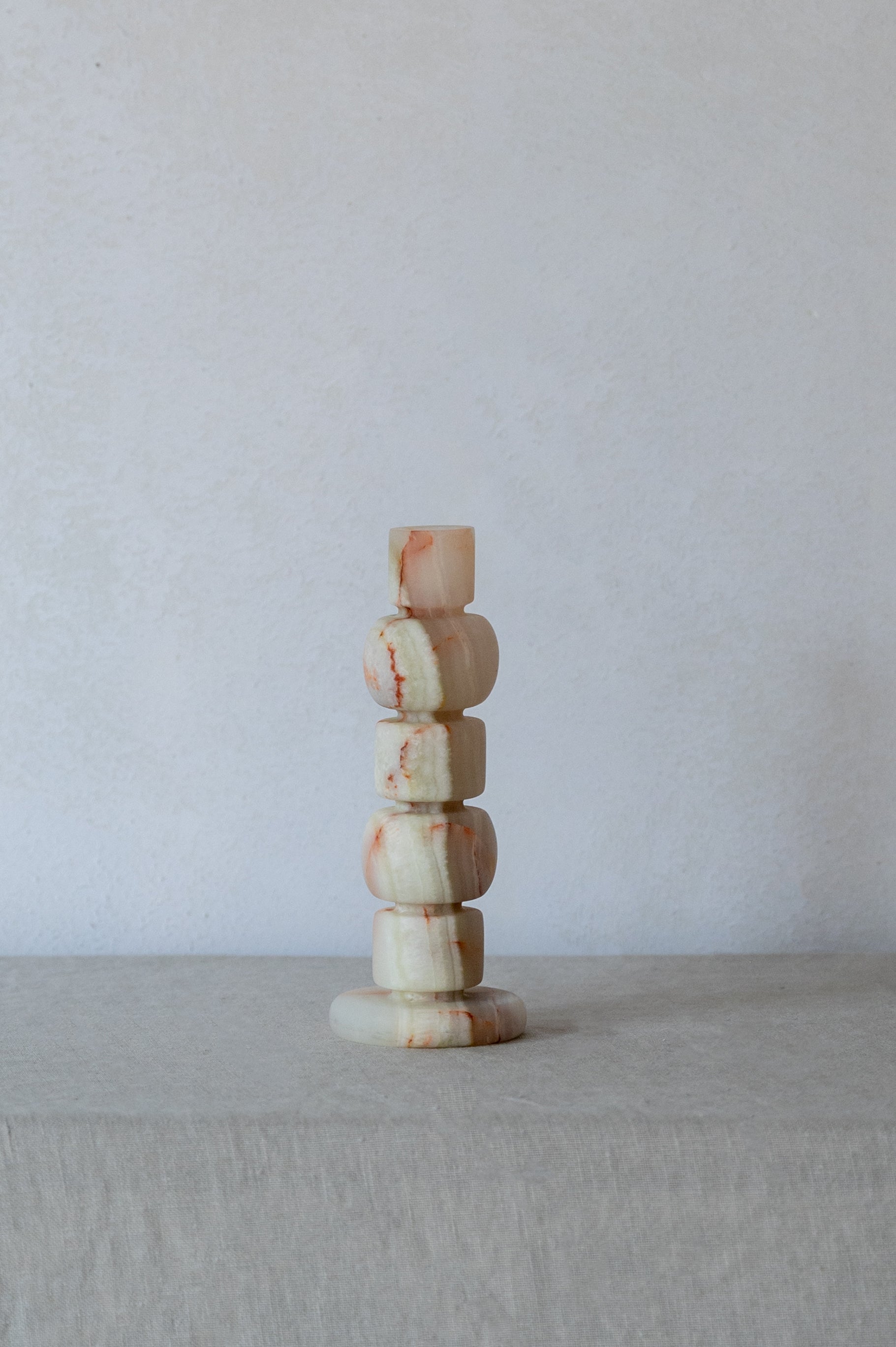 Candle Holder (Green/White Brown)