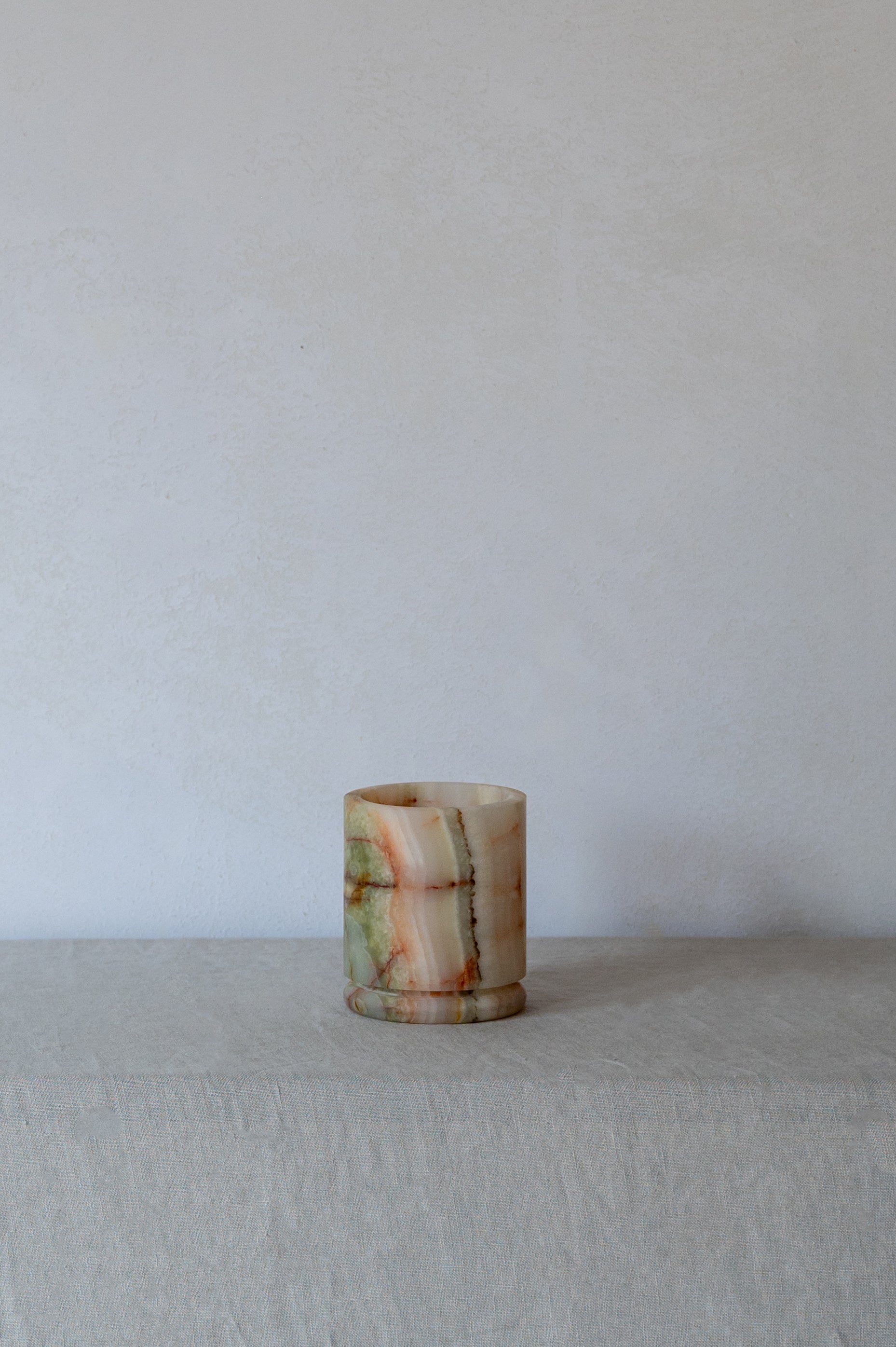 T-light Holder (Green/White Brown)