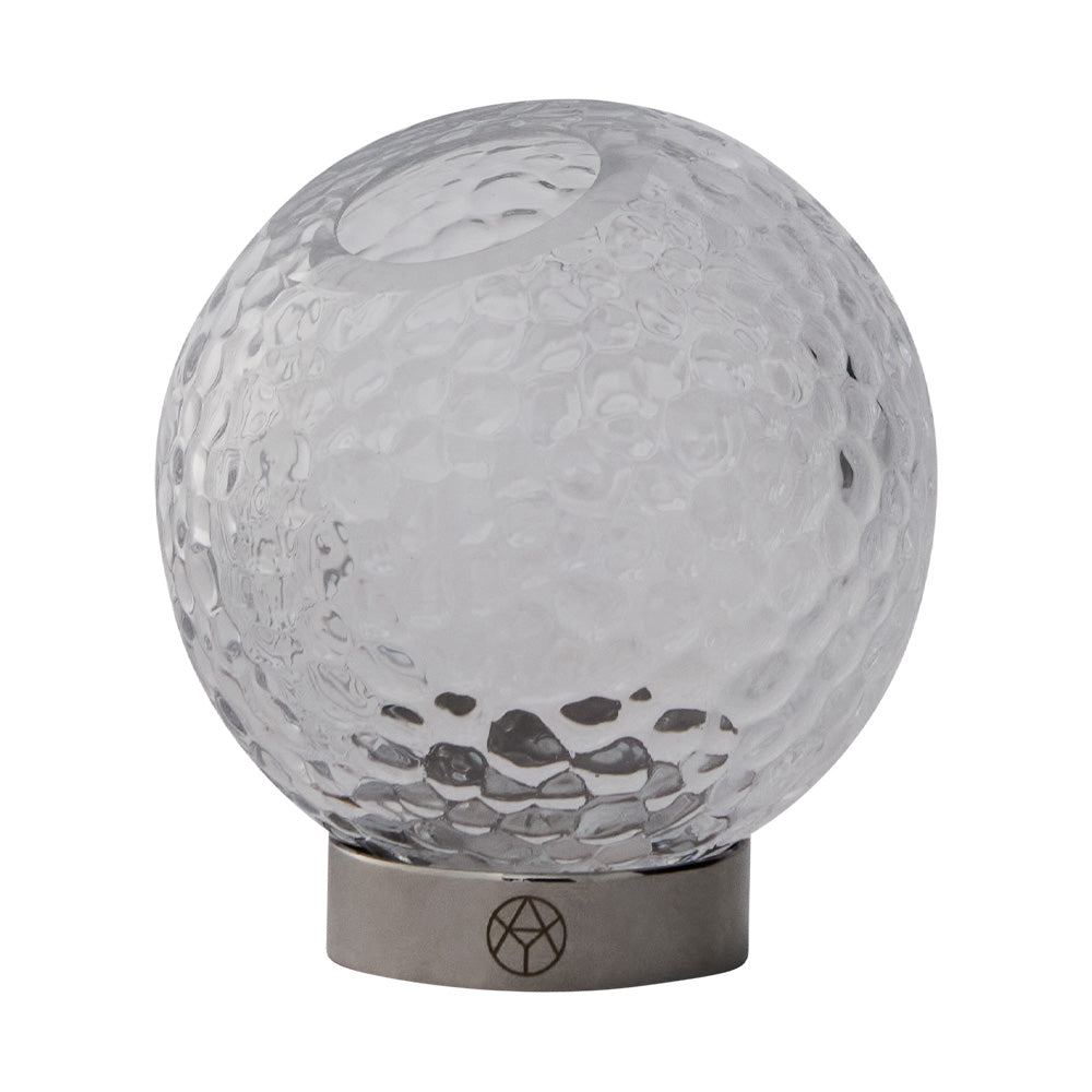 Globe Bubbles Vase With Stand 10cm (Clear)