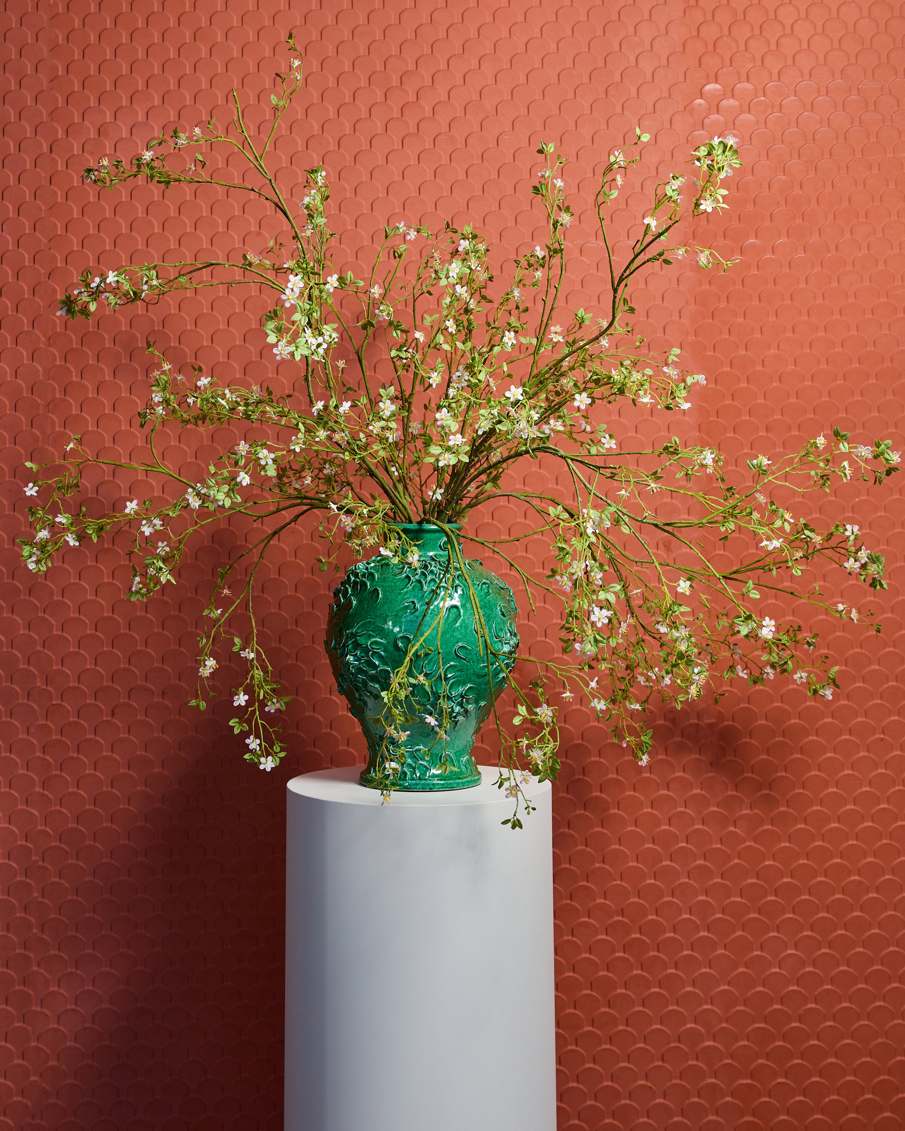 Chrysantemum Vase (Dark Green)