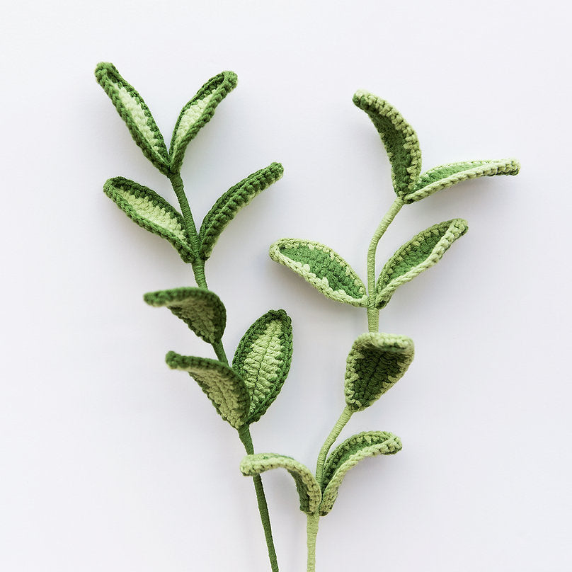 Gehaakte Buxus Blad (Groen)