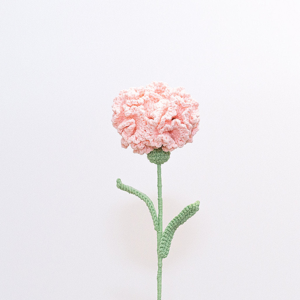 Gehaakte Anjer Bloem (Light Pink)