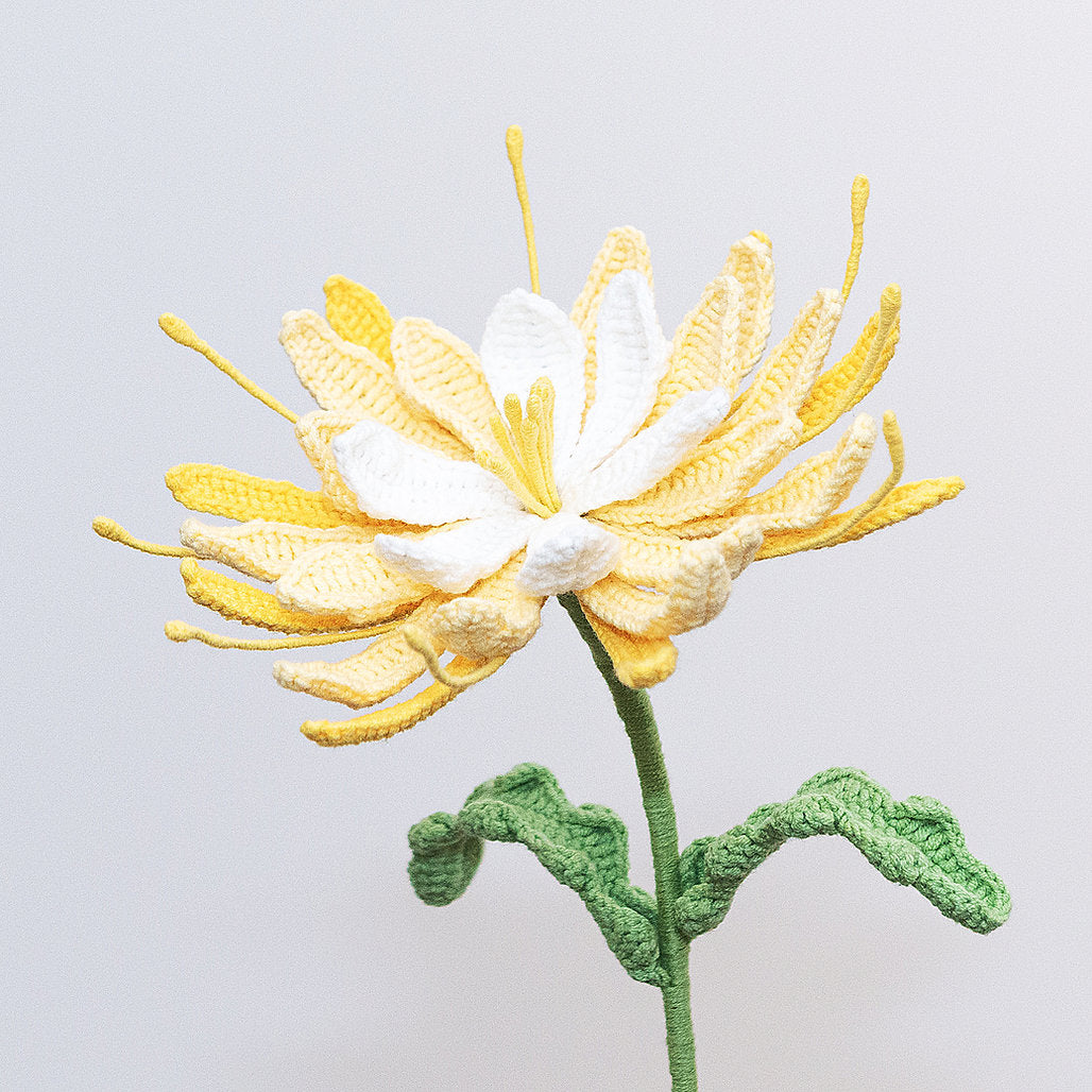 Gehaakte Nachtkoningin Bloem (Yellow)