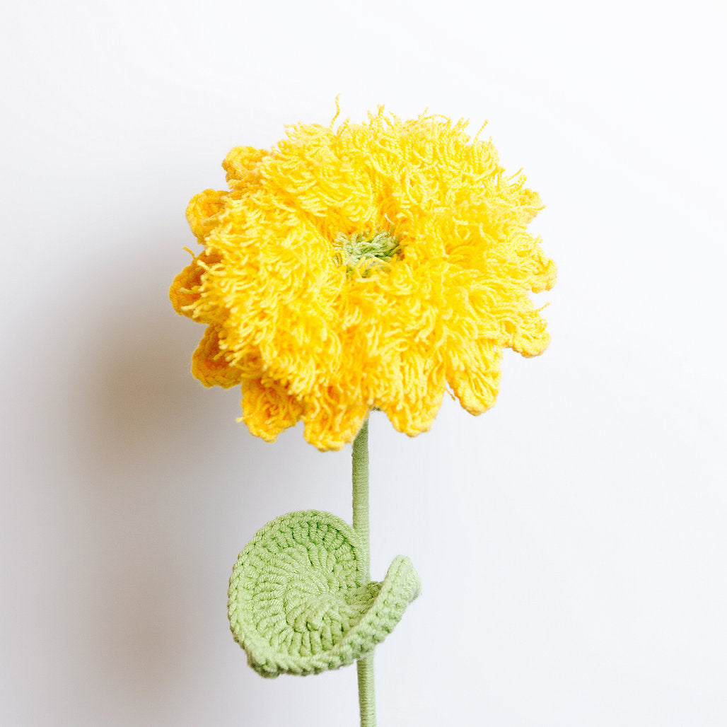 Gehaakte Teddybeer Zonnebloem Bloem (Yellow)