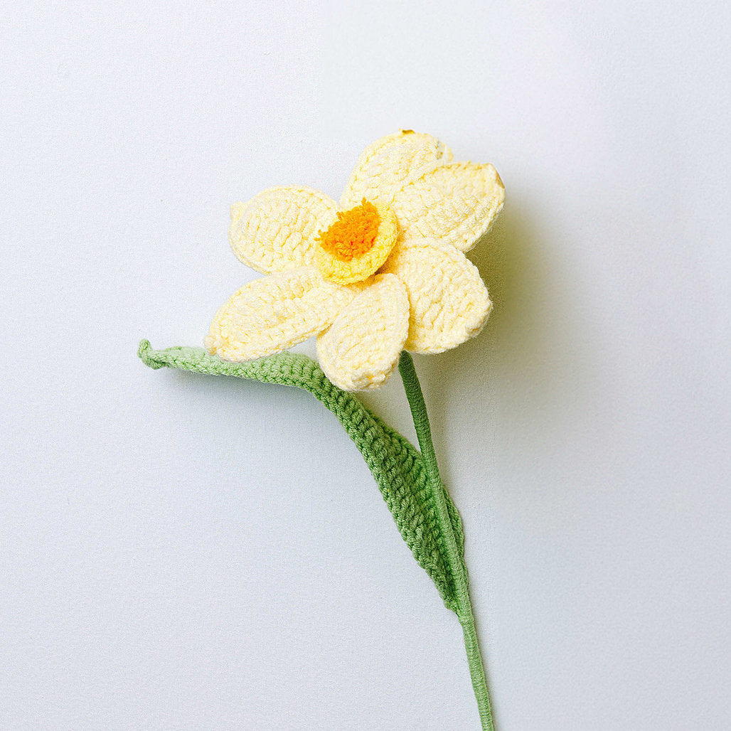 Gehaakte Wilde Narcis Bloem (Yellow)