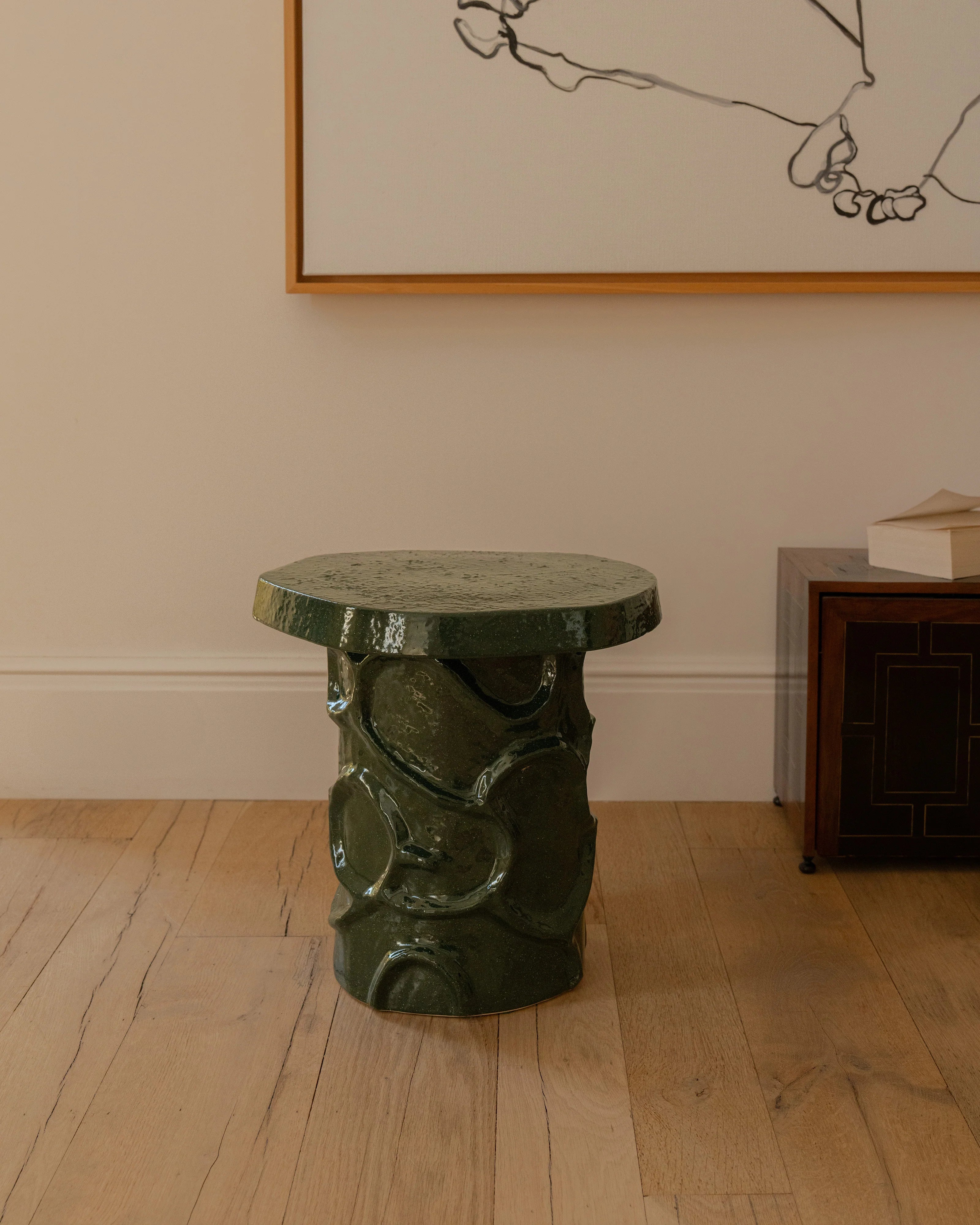 Side Table Mena (Dark Green)