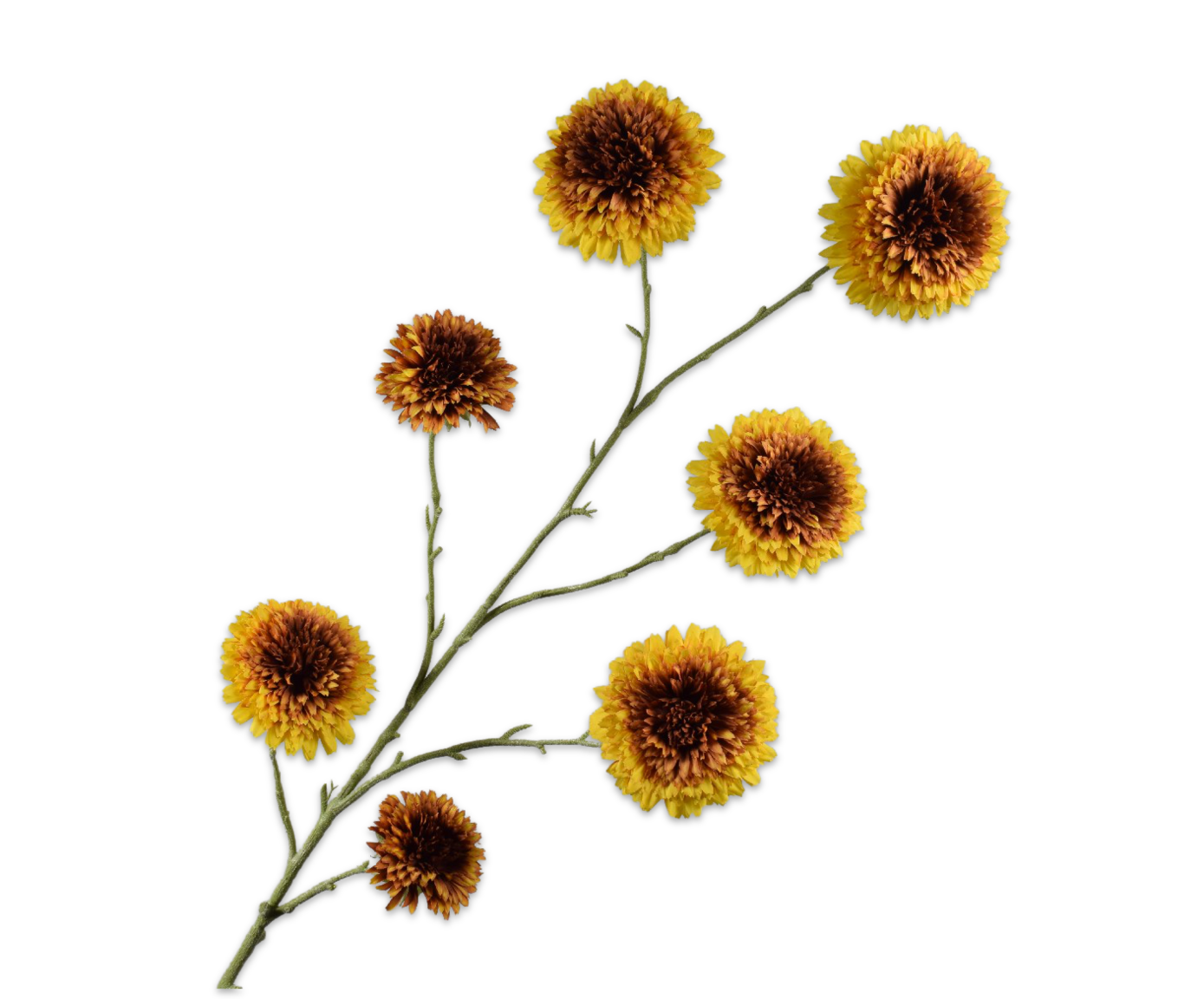 Zonnebloem Tak 138cm (Geel/Bruin)