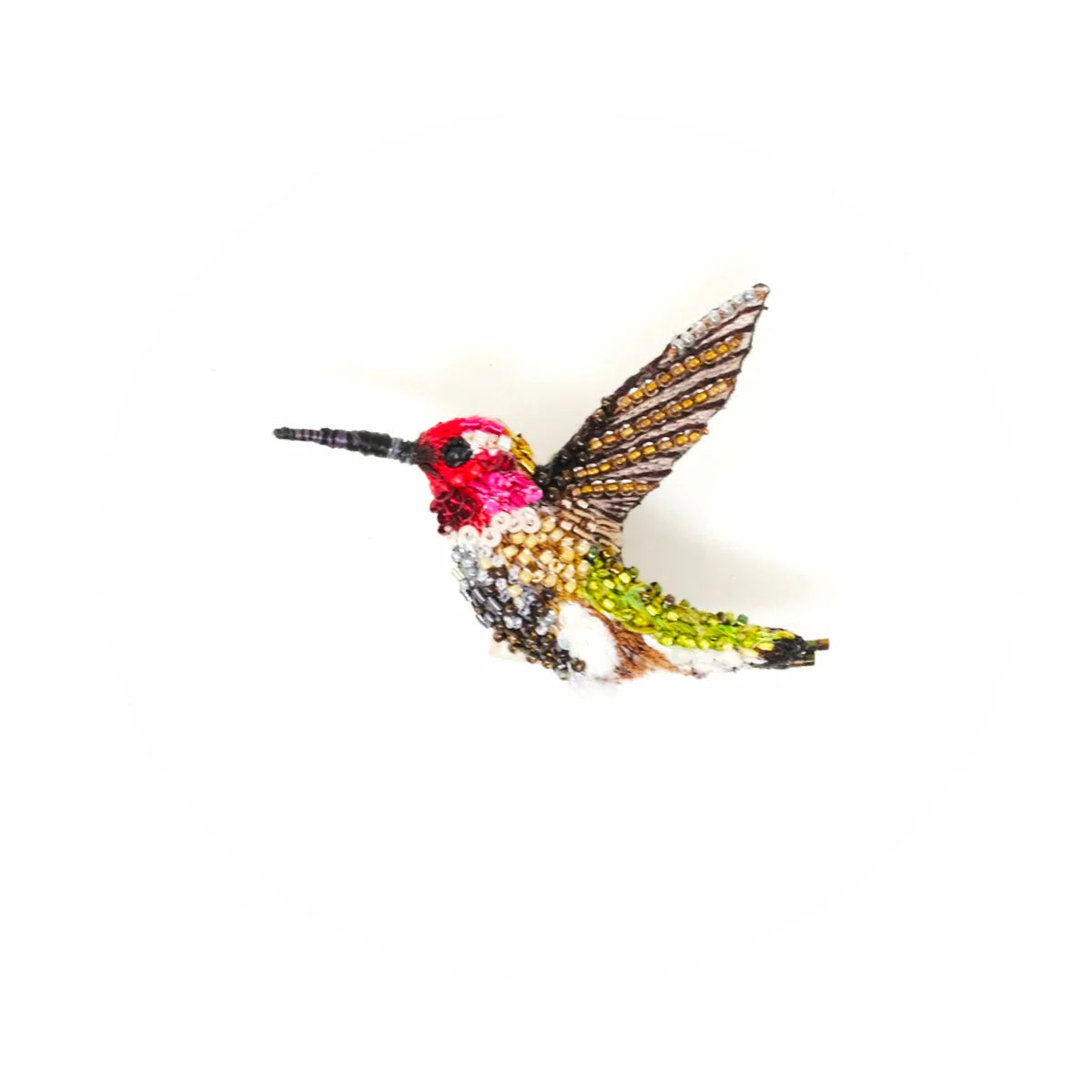 Sparkling Hummingbird Brooche Pin