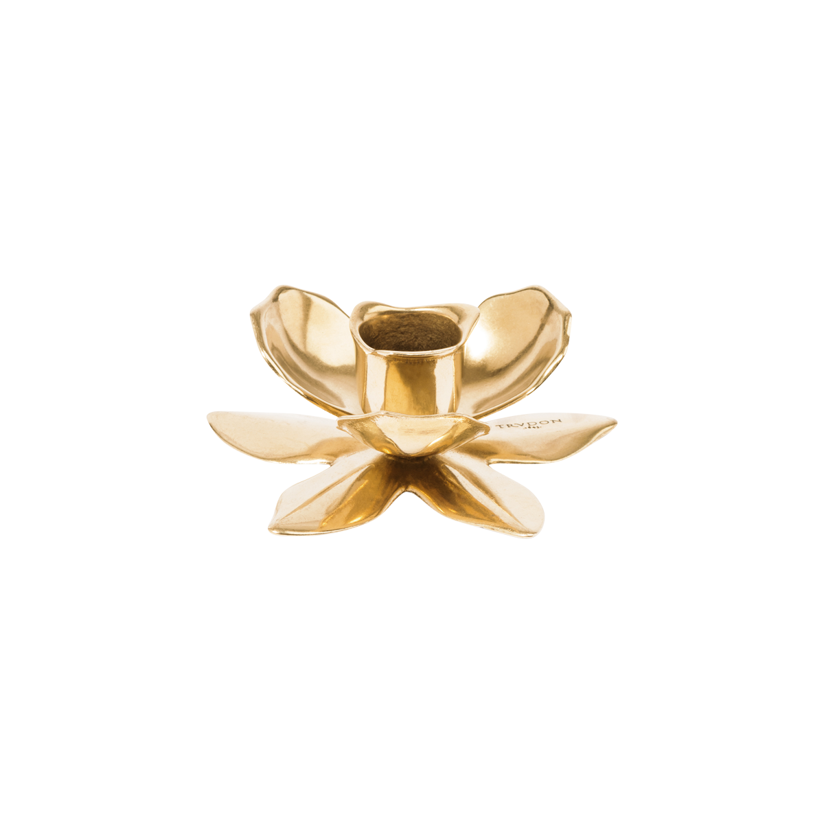 Flower Candlestick Holder (Gold)