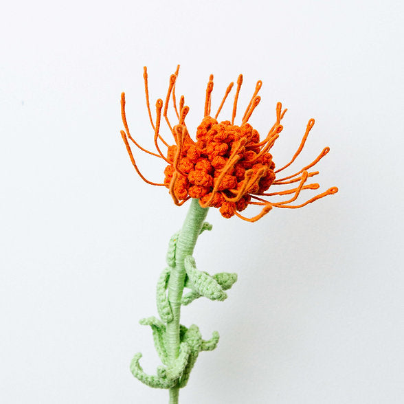 Gehaakte Bloem Speldenkussen (Orange)