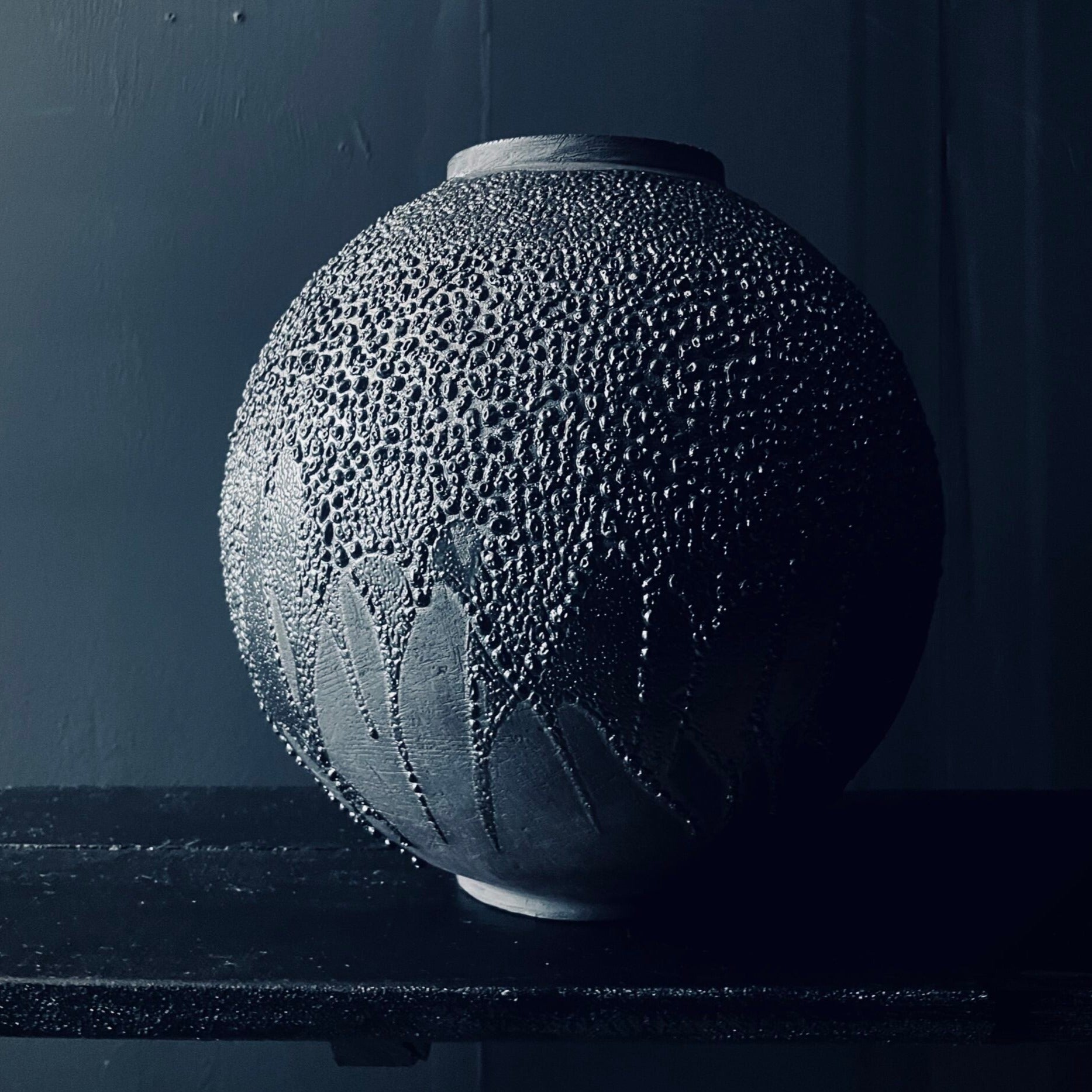 Atelier van de Ven - Obsidiaan Maan Pot Extra Extra Large