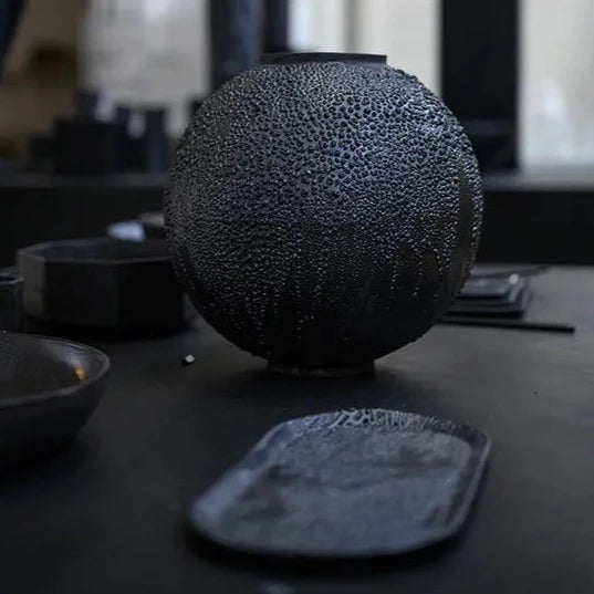 Atelier van de Ven - Obsidiaan Maan Pot Extra Extra Large