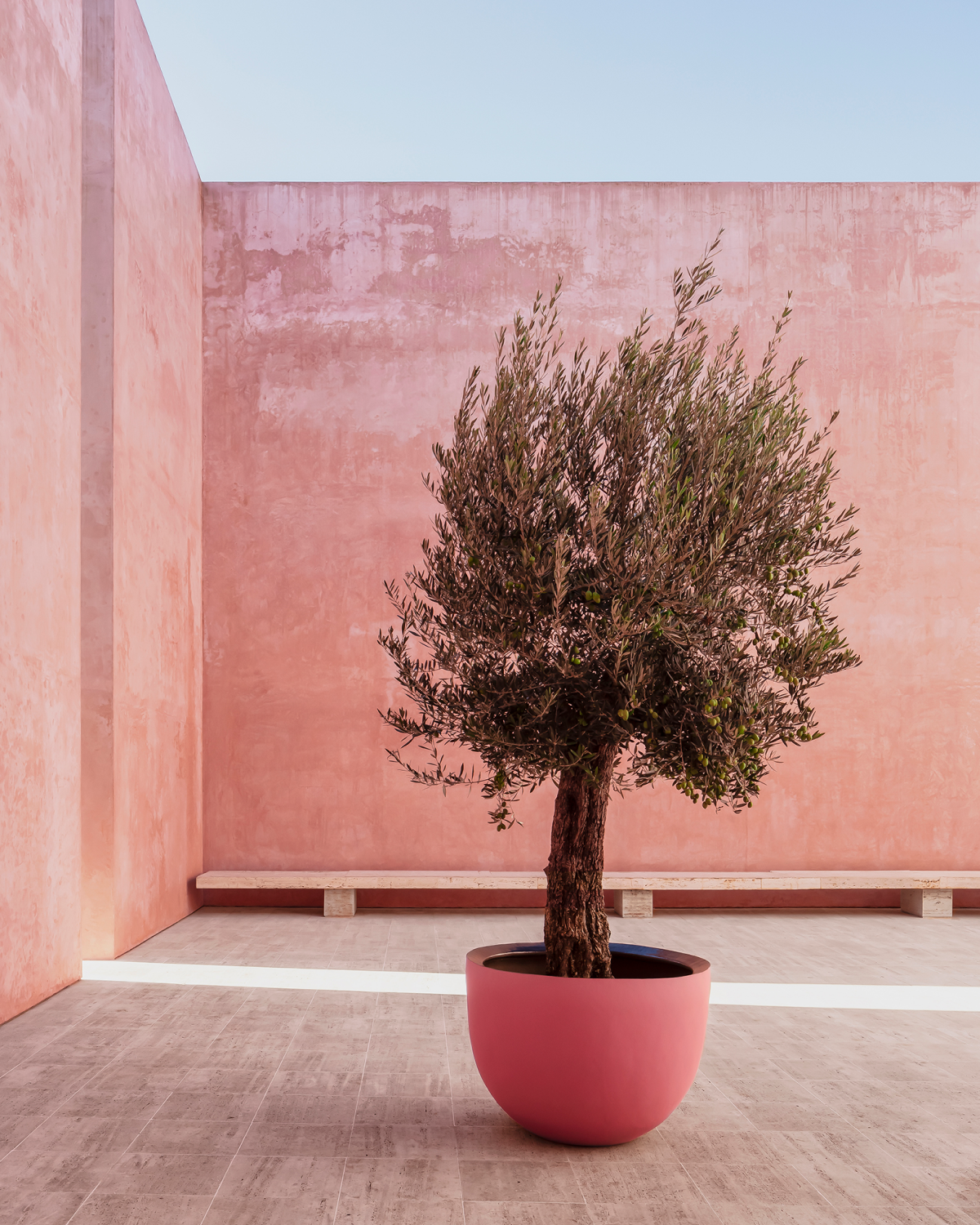 Axel vase D45 H110 cm (Roze)