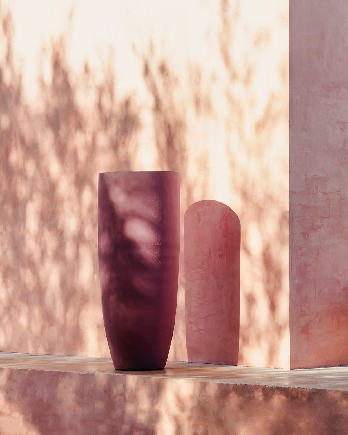 Axel vase D45 H110 cm (Roze)