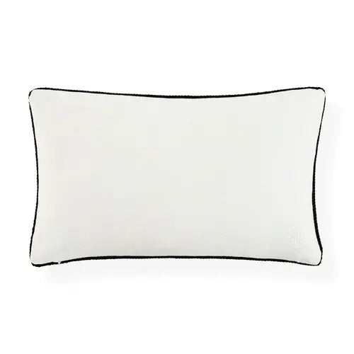 Snake Embroidered Pillow