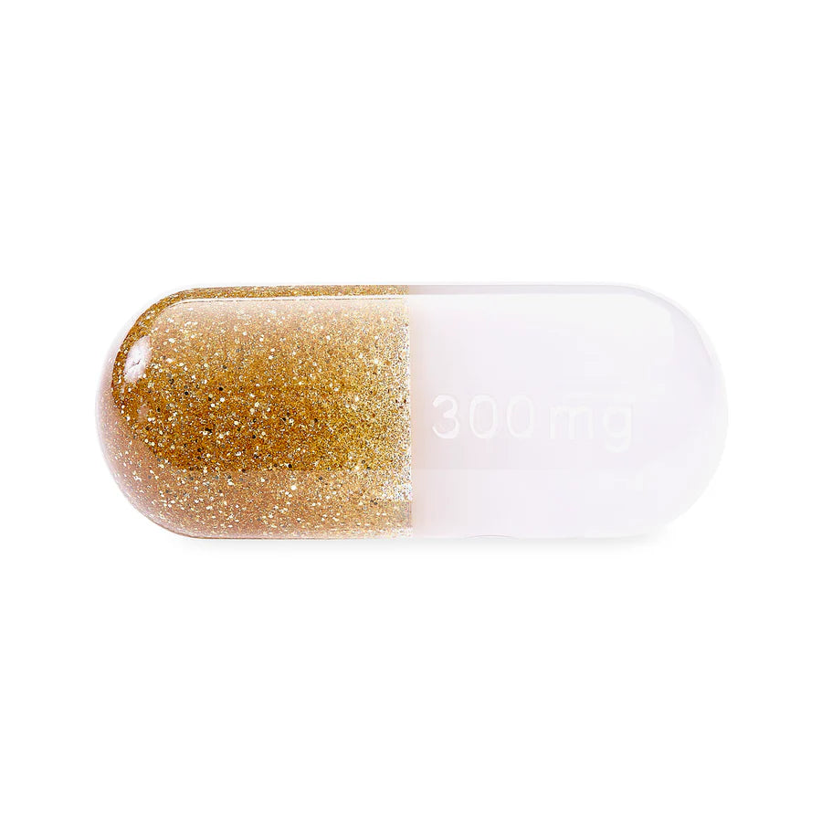 Acrylic Pill 300mg M (Goud Glitter)