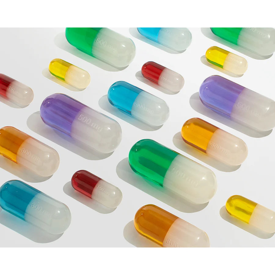 Acrylic Pill 500mg L (Goud Glitter)