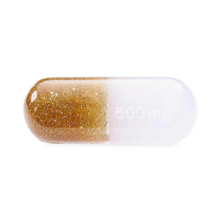 Acrylic Pill 500mg L (Goud Glitter)