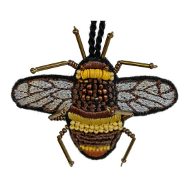 Kersthanger bij met kralen