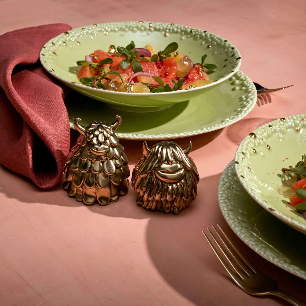 Haas Niki & Simon Salt and Peper Shakers (Gold)