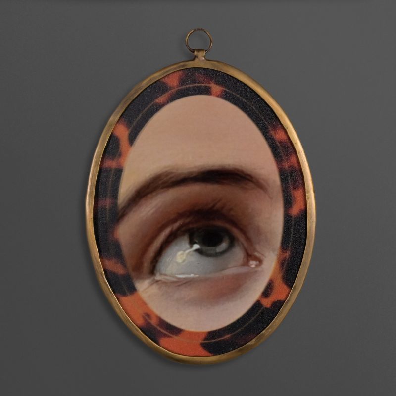 Lijst ovaal met oog
