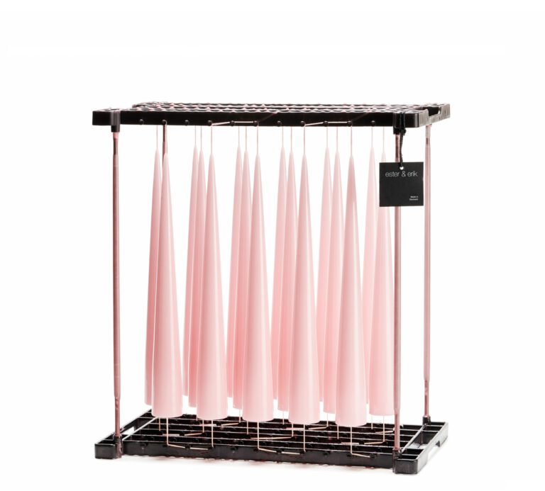 Kegelkaars (Rose Quartz Matt)