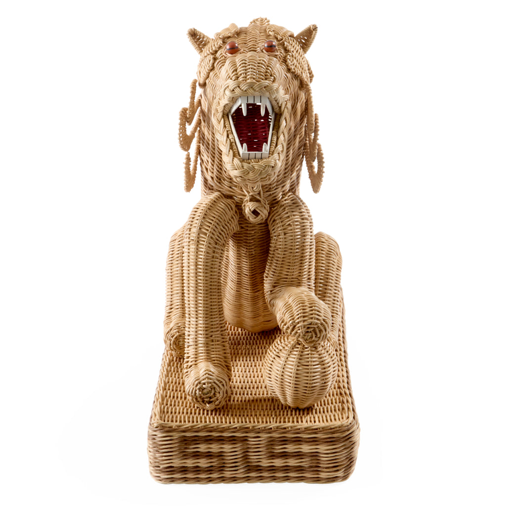 Wicker Foo Dog