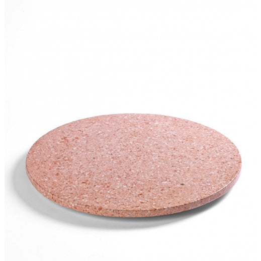 Plateau, L, rond, rose terrazzo D40cm
