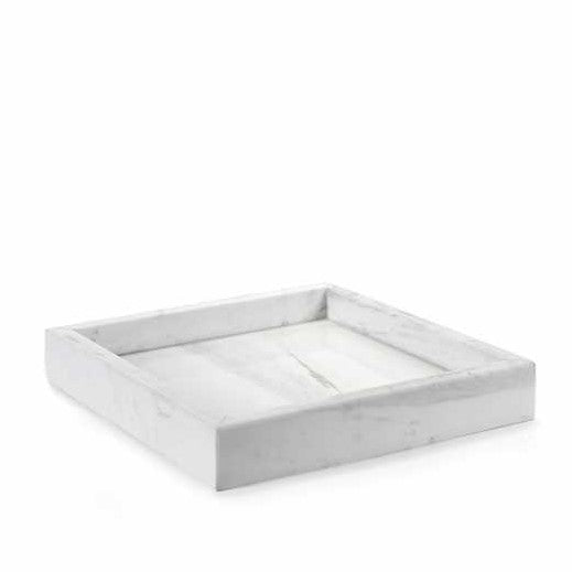 Plateau L wit marmer 40*40*5cm